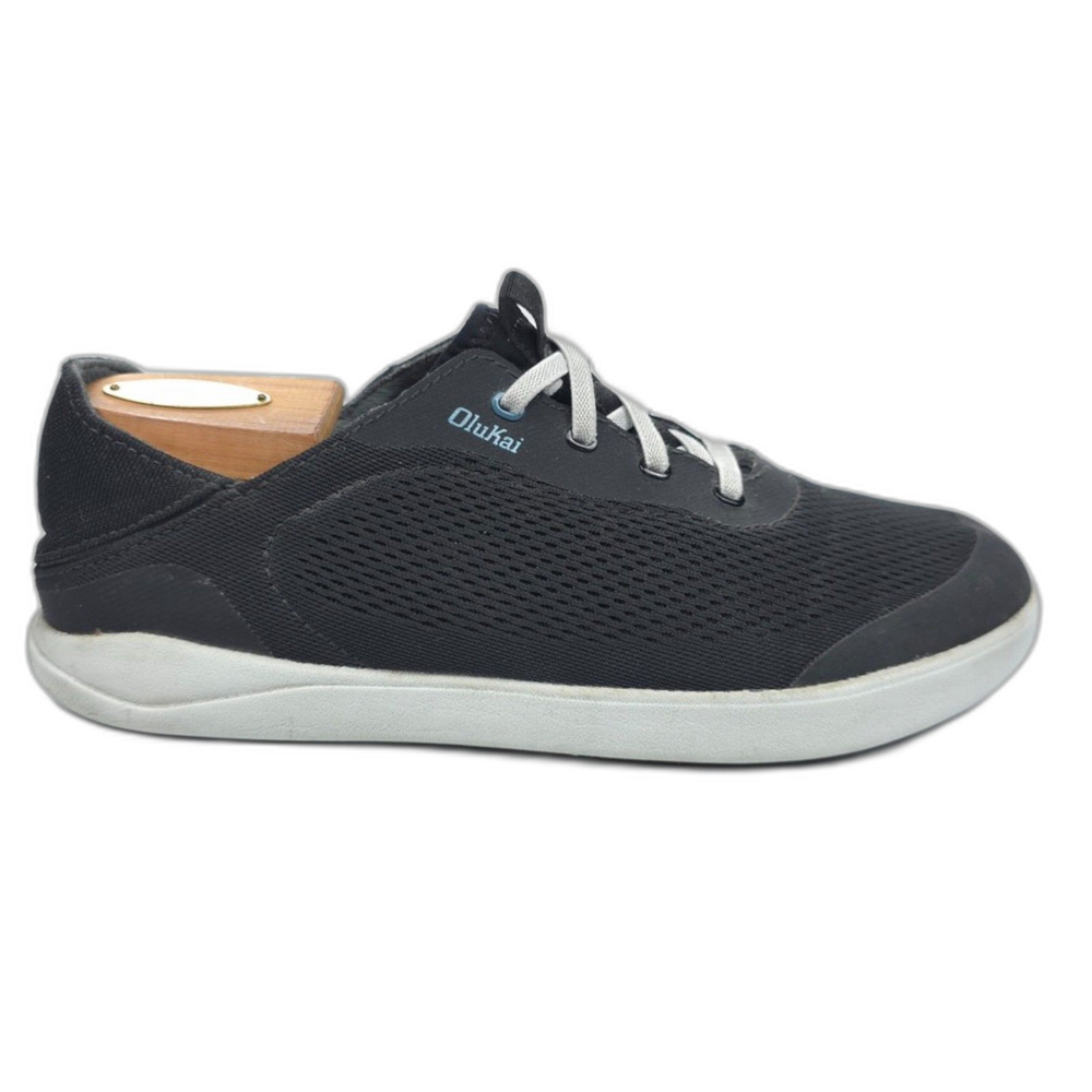 OLUKAI Moku Pae Breathable Boat Shoes Black Blue Coral Beachy Boho VSCO Sporty 9 - Picture 2 of 11